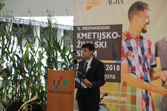 Rok Damijan, predsednik Zveze slovenske podeželske mladine<br>(Avtor: Milan Skledar)