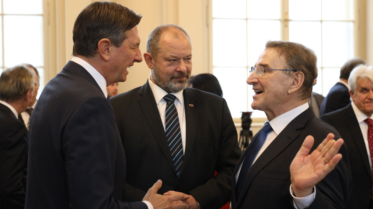 Borut Pahor, predsednik RS,Alojz Kovšca, predsednik DS in Branko Meh, predsednik OZS<br>(Avtor: Milan Skledar)
