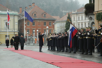 Borut Pahor, predsednik RS in Nj. eksc. Nicos Anastasiades, predsednik Republike Ciper.<br>(Avtor: Milan Skledar)