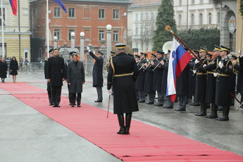 Borut Pahor, predsednik RS in Nj. eksc. Nicos Anastasiades, predsednik Republike Ciper.<br>(Avtor: Milan Skledar)