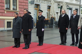Borut Pahor, predsednik RS in Nj. eksc. Nicos Anastasiades, predsednik Republike Ciper.<br>(Avtor: Milan Skledar)