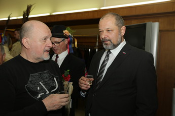 Zmago Jelinčič - Plemeniti s predsednikom Državnega sveta RS, Alojzem Kovšco<br>(Avtor: Milan Skledar)