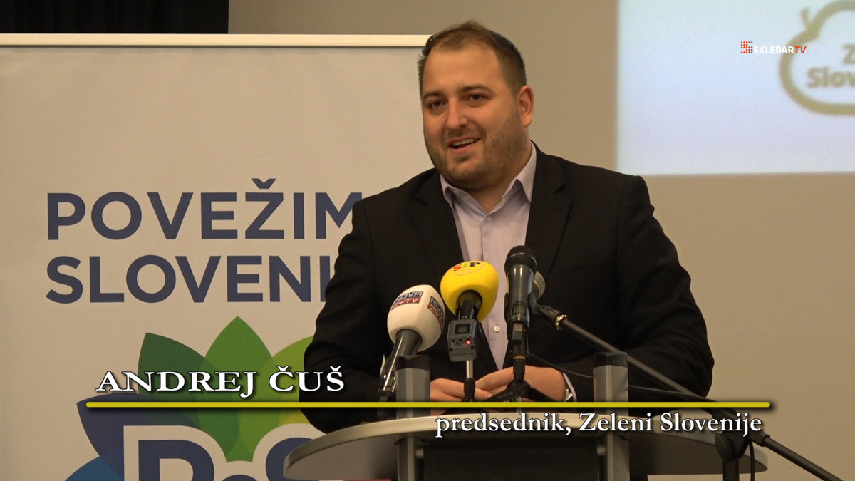 Andrej Čuš, predsednik, Zeleni Slovenije. Prihaja čas tistih, ki povezujejo. Srečanje gibanja Povežimo Slovenijo, ki gradi na povezovanju, dialogu in sodelovanju, je v ponedeljek, 28. februarja 2022, potekalo v Dornavi, ki leži na Ptujskem polju.<br>(Avtor: Milan Skledar)