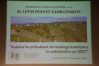 45. letni posvet Zadružne zveze Slovenije 2018, Portorož<br>(Avtor: Milan Skledar)