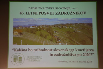 45. posvet Zadružne zveze Slovenije - 2. dan, 14. marec 2018