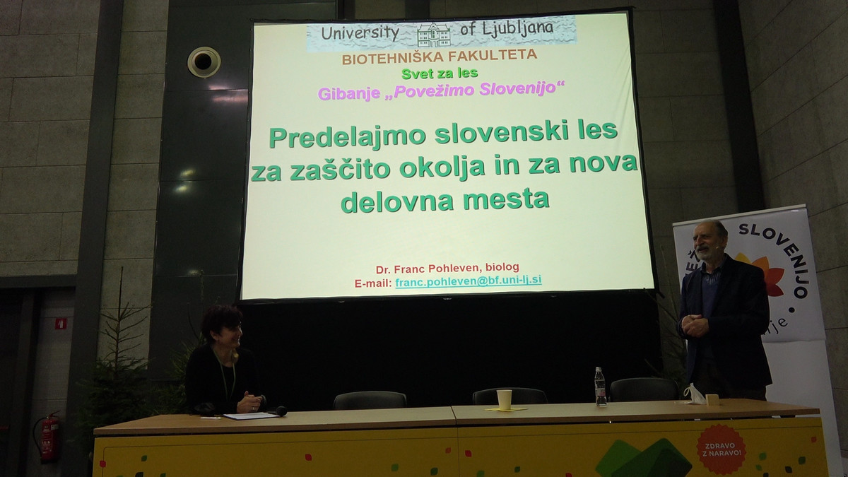 Prof. dr. Franc Pohleven na sejmu Narava-zdravje v LJ pripravil odlično predavanje na temo: Predelajmo slovenski les za zaščito okolja in nova delovna mesta<br>(Avtor: Milan Skledar)