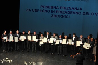 Dobitniki priznanja, 50. obletnica Območne obrtno-podjetniške zbornice Murska Sobota, 2018<br>(Avtor: Milan Skledar)