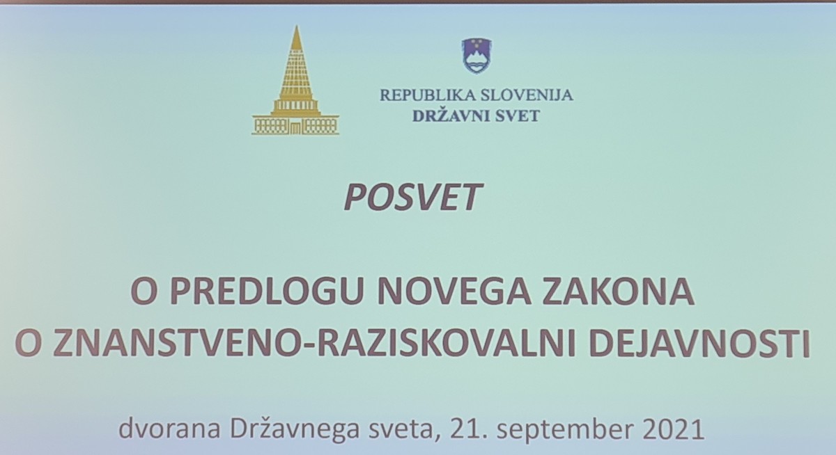 Posvet o predlogu novega zakona o znanstveno-raziskovalni dejavnosti<br>(Avtor: Milan Skledar)