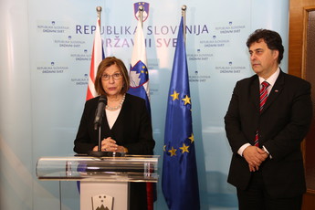 Izjave Mitje Bervarja in baronice D'Souza ob uradnem obisku v Sloveniji 