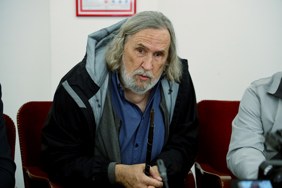 Luj Šprohar, predstavnik slepih in zastopnik stališč invalidov<br>(Avtor: Milan Skledar)