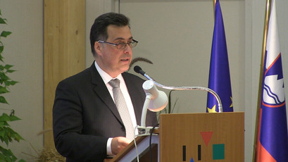 Mitja Bervar, predsednik DS nagovoril prejemnike zadružnih priznanj na sejmu AGRA 2016