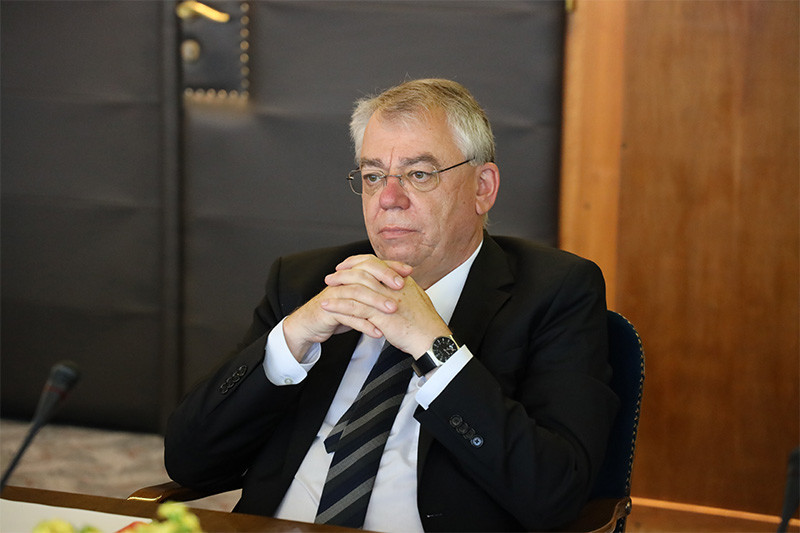 G. Klaus_Heiner Lehne, predsednik Evropskega Računskega sodišča. Obisk predsednika Evropskega računskega sodišča<br>(Avtor: Milan Skledar)
