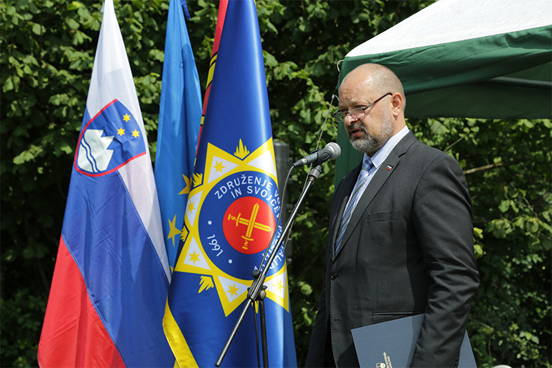 Alojz Kovšca, predsednik Državnega sveta RS slavnostni govornik na Cesarskem vrhu<br>(Avtor: Milan Skledar)