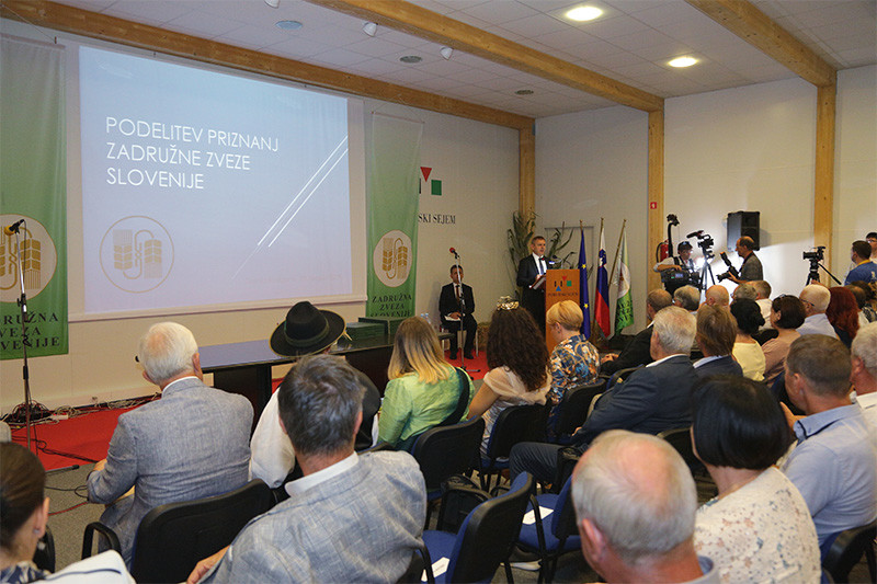Peter Vrisk, predsednik Zadružne zveze nagovoril slovenske zadružnike na sejmu AGRA 2019<br>(Avtor: Milan Skledar)