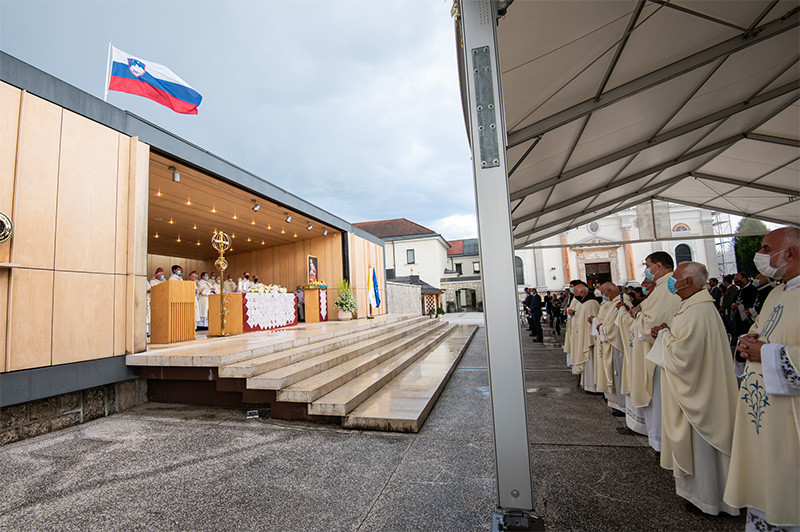 Sveta maša za Evropo na Brezjah<br>(Avtor: Vlada RS (Twitter))