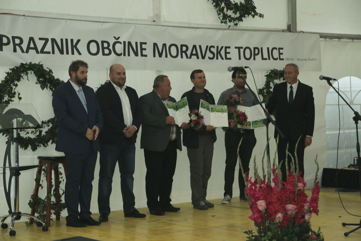 Prejemniki priznanj na 23. prazniku občine Moravske Toplice<br>(Avtor: Milan Skledar)