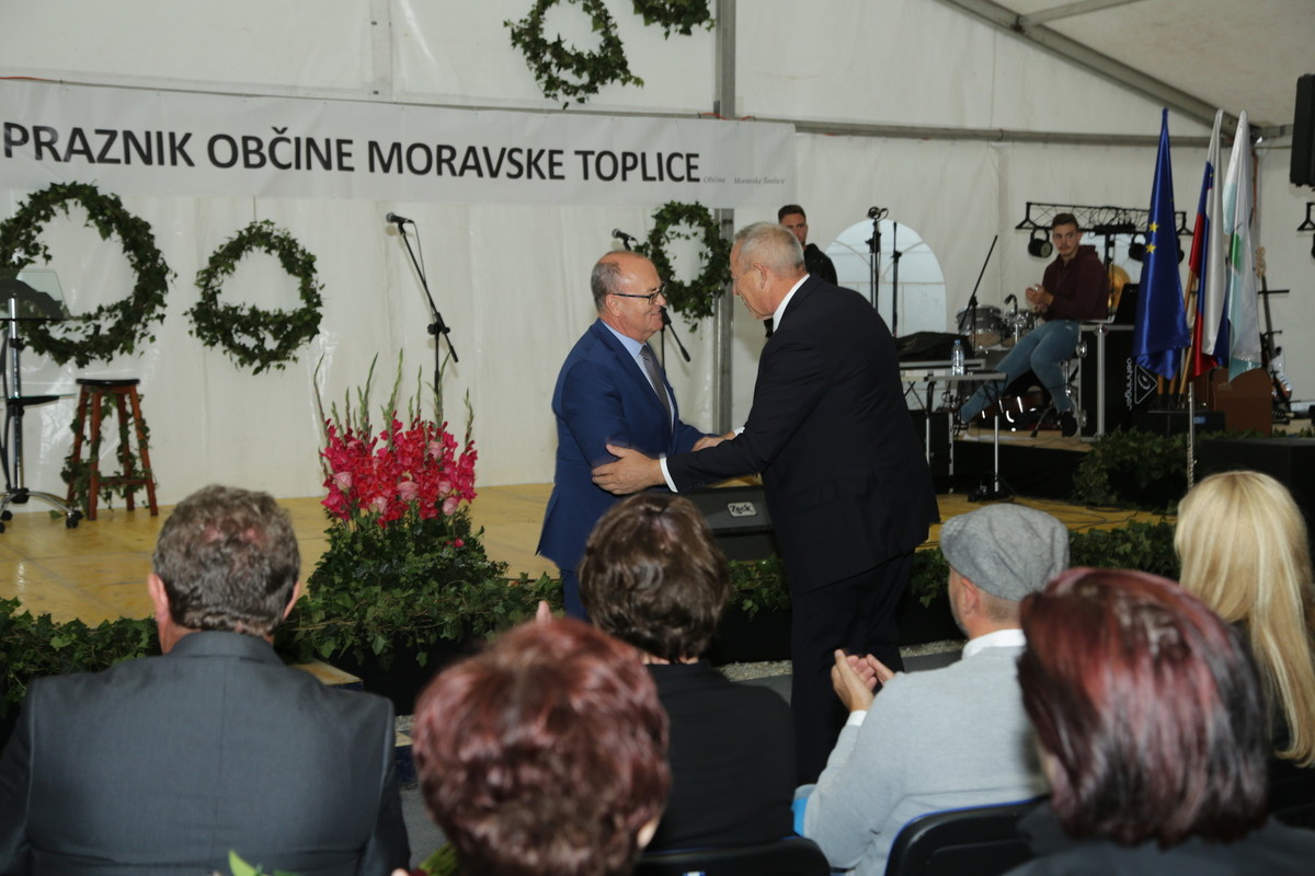 Jožef Horvat, poslanec Državnega zbora na 23. prazniku občine Moravske Toplice v Mlajtincih<br>(Avtor: Milan Skledar)