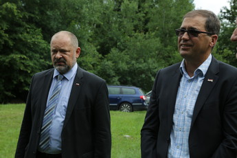 Alojz Kovšca, predsednik Državnega sveta in Dušan Strand, župan občine Ivančna Gorica<br>(Avtor: Milan Skledar)