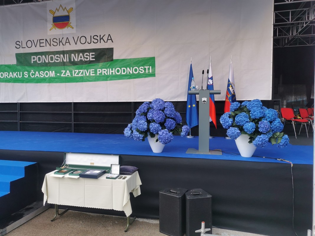 Slovesnost ob dnevu Slovenske vojske na Igu, 2021<br>(Avtor: Brane Petrovič)