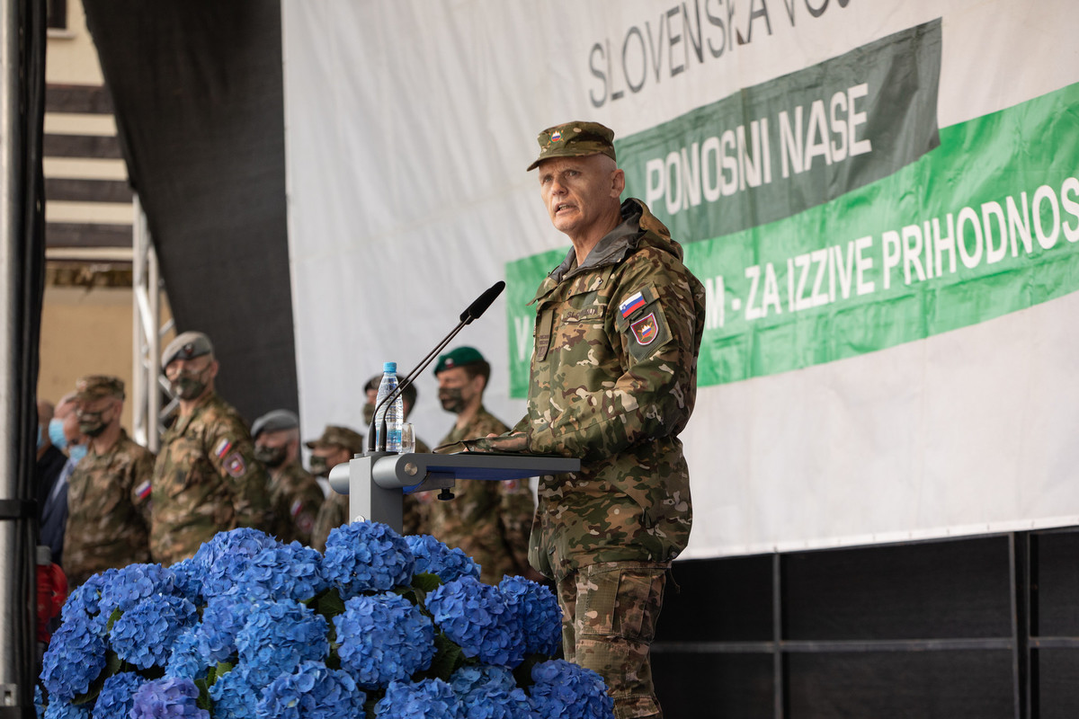 Načelnik generalštaba Slovenske vojske, brigadir Robert Glavaš<br>(Avtor: Tadej Krese)
