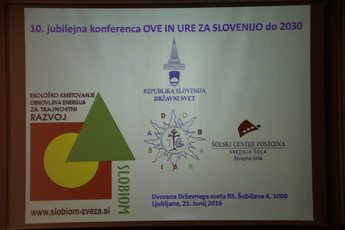 10. jubilejna konferenca Slobiom OVE in URE za Slovenijo do leta 2030