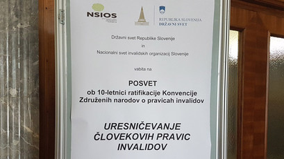 Posvet v Državnem svetu o uresničevanju človekovih pravic invalidov<br>(Avtor: Milan Skledar)