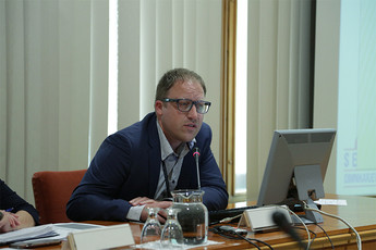 Simon Dovrtel, predsednik sekcije dimnikarjev pri OZS<br>(Avtor: Milan Skledar)