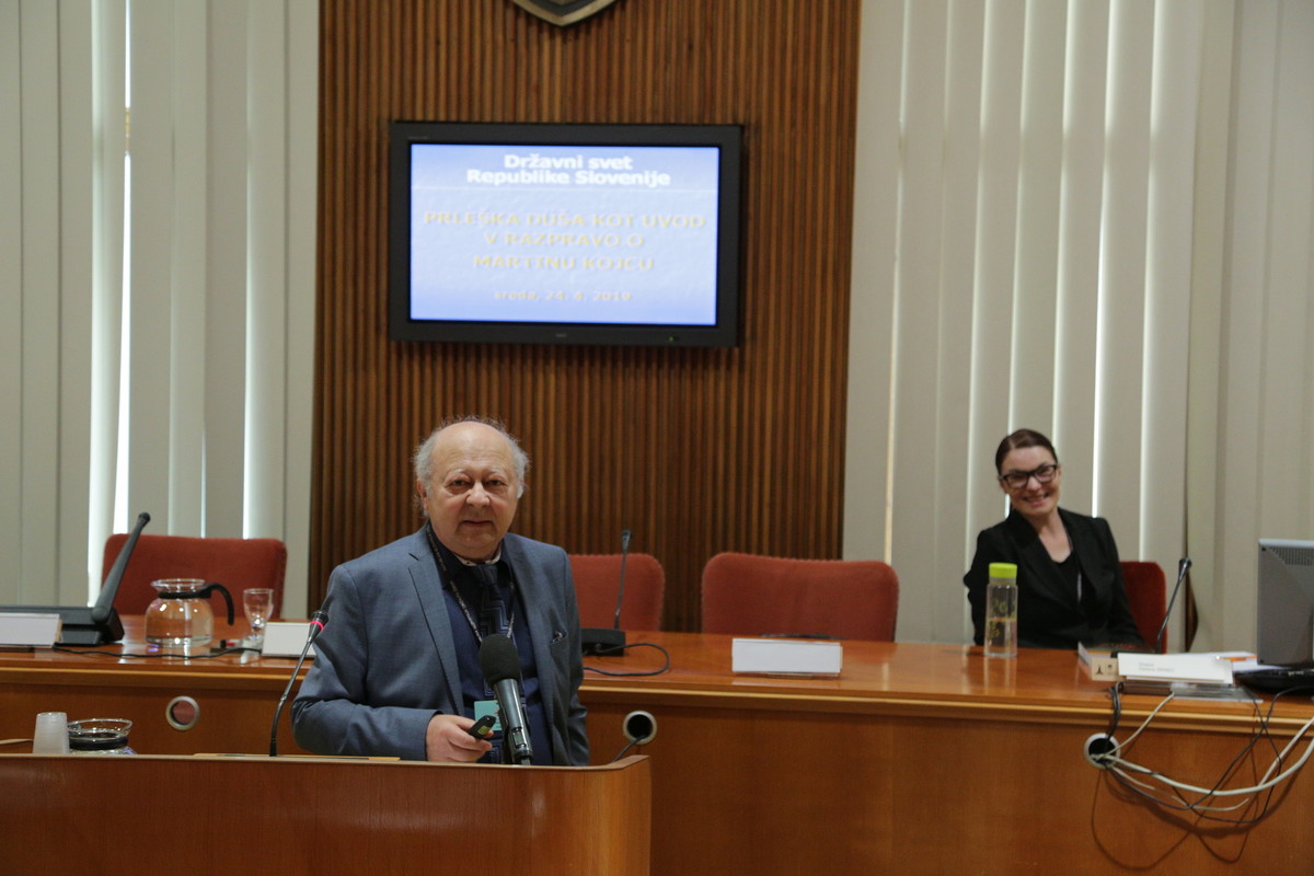 dr. Janek Musek, Filozofska fakulteta v Ljubljani, Oddelek za psihologijo na posvetu Prleška düša kot uvod v razpravo o Martinu Kojcu, 2019<br>(Avtor: Milan Skledar)