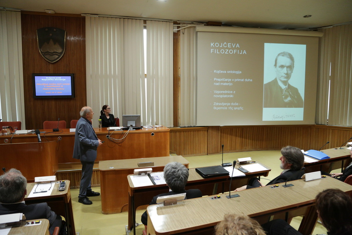 dr. Janek Musek, Filozofska fakulteta v Ljubljani, Oddelek za psihologijo na posvetu Prleška düša kot uvod v razpravo o Martinu Kojcu, 2019<br>(Avtor: Milan Skledar)