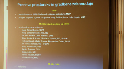 Prenova prostorske in gradbene zakonodaje