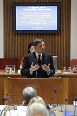 Borut Pahor, predsednik RS v Državnem svetu, 14. 4. 2014<br>(Avtor: Milan Skledar)