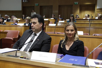 Katarina Kresal, ustanoviteljica Evropskega centra za reševanje sporov in predsednik DS, Mitja Bervar<br>(Avtor: Milan Skledar)
