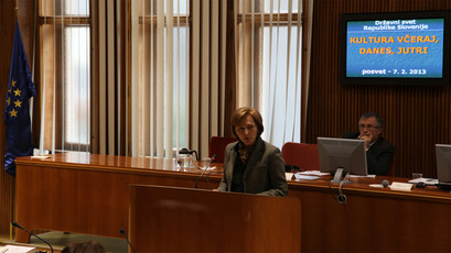 dr. Barbara Jaki, direktorica Narodne galerije Ljubljana (Foto: M. Skledar)<br>(Avtor: Milan Skledar)