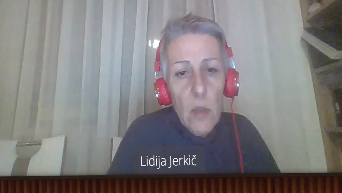 Državna svetnica Lidija Jerkič, 37. redna seja Državnega sveta RS, 24. 2. 2021<br>(Avtor: Milan Skledar)