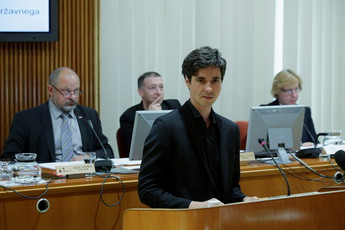 Luka Mesec, poslanec Državnega zbora<br>(Avtor: Milan Skledar)
