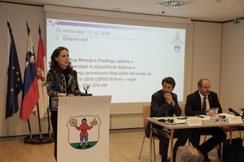 Saša Jazbec, državna sekretarka na Ministrstvu za finance na 13. redni seji DS, VI. mandat <br>(Avtor: Milan Skledar)