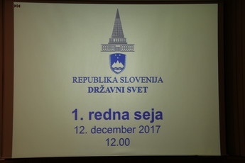 1. ustanovna seja Državnega sveta v VI. mandatu, 12. 12. 2017<br>(Avtor: Milan Skledar)