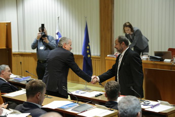 Alojz Kovšca, predsednik Državnega sveta po izvolitvi <br>(Avtor: Milan Skledar Stv Skledar)
