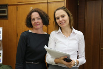 Meta Štembal in Aldijana Ahmetović, strokovna služba Državnega sveta<br>(Avtor: Milan Skledar Stv)