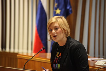 Sonja Sorger, vodja pisarne Evropska prestolnica mladih Maribor 2013<br>(Avtor: Milan Skledar)