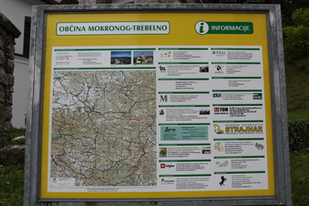 Zemljevid občine Mokronog<br>(Avtor: Milan Skledar)