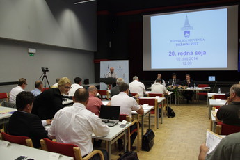 Anton Maver je na 20 seji Državnega sveta predstavil občino Mokronog-Trebelno<br>(Avtor: Milan Skledar)