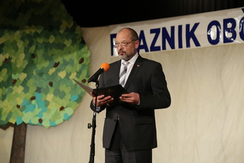 Alojz Kovšca, predsednik DS na občinskem prazniku Občine Šmartno pri Litiji, 9. 11. 2018<br>(Avtor: Milan Skledar)