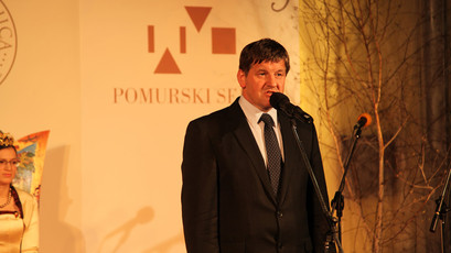 Slavnostni govornik na kronanju Vinske kraljice Slovenije 2013 Kmetijski in okoljski minister Franc Bogovič<br>(Avtor: Milan Skledar)