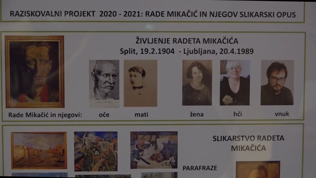 Raziskovalni projekt 2020 - 2021: Rade Mikačić in njegov slikarski opus<br>(Avtor: Milan Skledar)