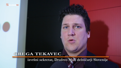 Grega Tekavec, izvršni sekretar Društva mali delničarji Slovenije (Društvo MDS)<br>(Avtor: Milan Skledar)